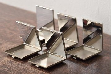 昭和初期　コンパクトミラー5点(トランプ、アールデコ)(R-046167)