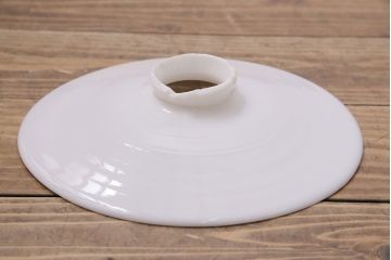 アンティーク照明　戦前　レトロな平笠シェードのペンダントライト2個セット(天井照明、吊り下げ照明、電笠)(R-046179)