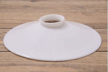 アンティーク照明　戦前　レトロな平笠シェードのペンダントライト2個セット(天井照明、吊り下げ照明、電笠)(R-046180)