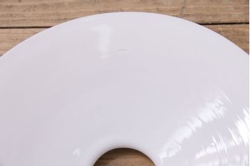 アンティーク照明　戦前　レトロな平笠シェードのペンダントライト2個セット(天井照明、吊り下げ照明、電笠)(R-046180)