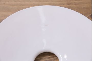 アンティーク照明　戦前　レトロな平笠シェードのペンダントライト2個セット(天井照明、吊り下げ照明、電笠)(R-046181)