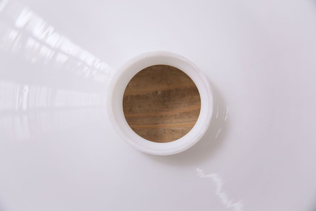 アンティーク照明　戦前　レトロな平笠シェードのペンダントライト2個セット(天井照明、吊り下げ照明、電笠)(R-046182)