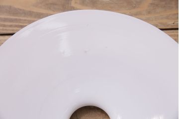 アンティーク照明　戦前　レトロな平笠シェードのペンダントライト2個セット(天井照明、吊り下げ照明、電笠)(R-046184)