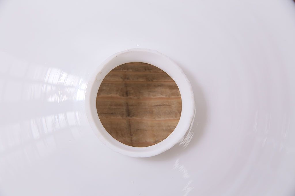 アンティーク照明　戦前　レトロな平笠シェードのペンダントライト2個セット(天井照明、吊り下げ照明、電笠)(R-046186)