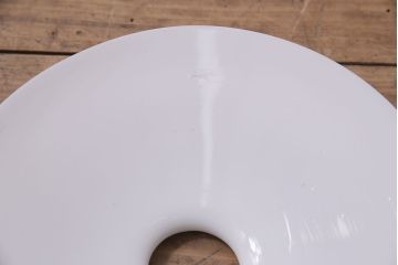 アンティーク照明　戦前　レトロな平笠シェードのペンダントライト2個セット(天井照明、吊り下げ照明、電笠)(R-046186)