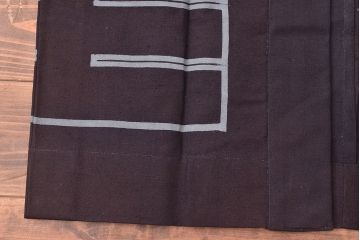 大正〜昭和初期　未使用　古い藍染木綿半纏(古布、呉服店) (R-046198)