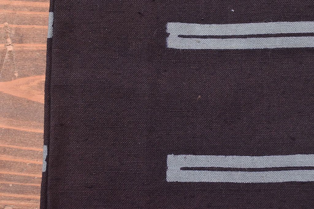 大正〜昭和初期　未使用　古い藍染木綿半纏(古布、呉服店) (R-046198)