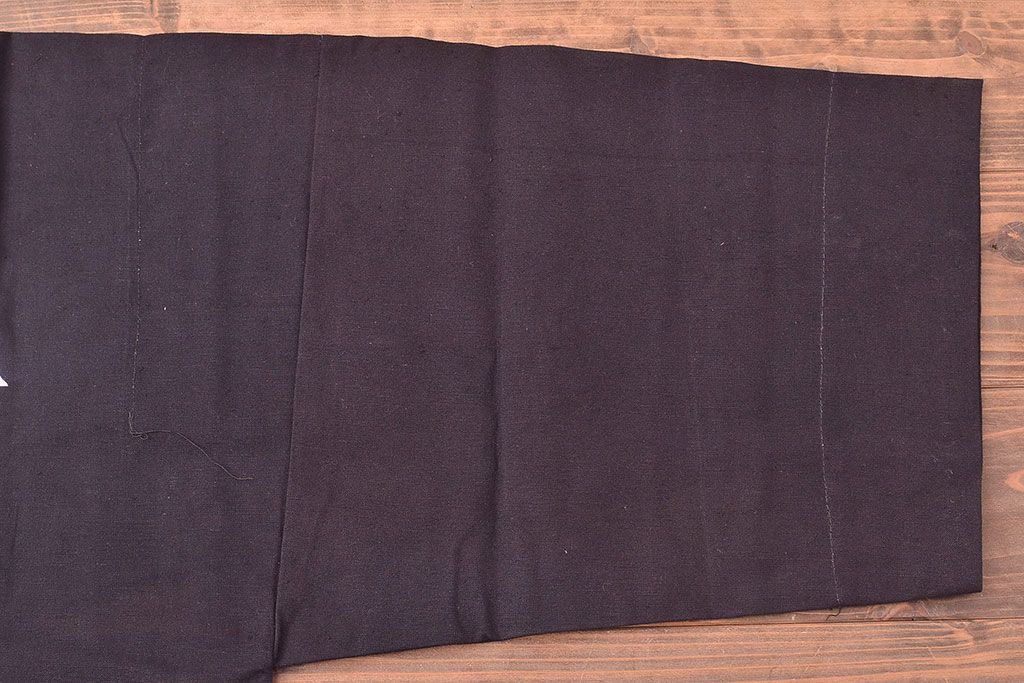 大正〜昭和初期　未使用　古い藍染木綿半纏(古布、呉服店) (R-046198)