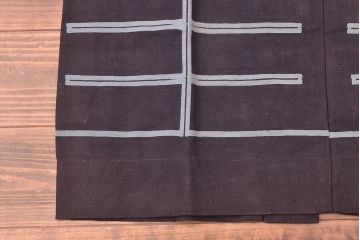 大正〜昭和初期　未使用　古い藍染木綿半纏(古布、呉服店) (R-046198)