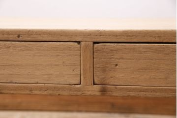 アンティーク家具　大正昭和初期　ストリップド(剥離)　総桐材　素朴な木肌の文机(ローテーブル)(R-046229)