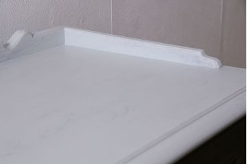 ビンテージ家具　永田良介商店　ペイント　バイカラーがおしゃれな戸棚(収納棚、本箱、キャビネット、ヴィンテージ)(R-046231)