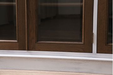 ビンテージ家具　永田良介商店　ペイント　バイカラーがおしゃれな戸棚(収納棚、本箱、キャビネット、ヴィンテージ)(R-046231)