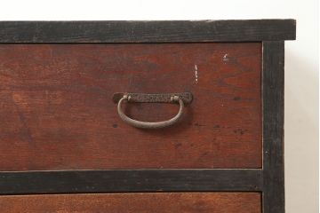 アンティーク家具　明治大正期　前面ケヤキ材　引き出し3杯　味わいたっぷりの衣装箪笥(和タンス、チェスト)(R-046245)