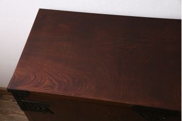 リメイク家具　伝統民芸　岩谷堂箪笥　衣装盆付き　2wayが便利な脚付サイドボード(衣装箪笥、引き出し、収納棚)(R-046252)