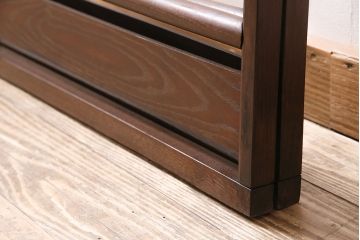 ヴィンテージ家具　昭和中期　桑材　フック付き　深みのある色合いが上品な衣桁(着物掛け、ハンガーラック、ビンテージ)(R-046264)