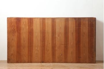 【簡易リペア限定品】和製アンティーク　昭和初期　純和風のお部屋にぴったりの水屋箪笥・上段(重ね箪笥、収納棚、戸棚、食器棚)(R-046268)