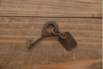 アンティーク家具　オーク材　蛇腹式扉が珍しい収納棚(戸棚、キャビネット、下駄箱)(R-046274)