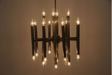 ヴィンテージ照明　イタリアビンテージ　Gaetano Sciolari　シャンデリア(天井照明)(R-046275)