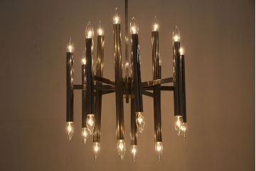 ヴィンテージ照明　イタリアビンテージ　Gaetano Sciolari　シャンデリア(天井照明)(R-046275)