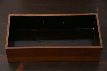レトロ雑貨　明治大正期　高級!ケヤキ玉杢が美しい裁縫箱(ソーイングボックス、針箱、小引き出し、小物収納)(R-046279)