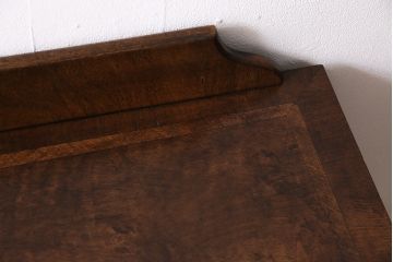 イギリスアンティーク　ウォールナット　上品な杢目が美しく現れた平机(デスク)(R-046283)