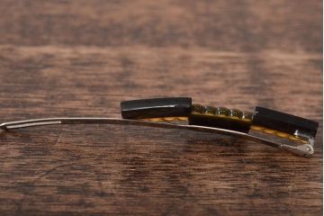 古い鼈甲　コンパクト　髪留　6点(べっこう、シルバー、在銘)(R-046289)