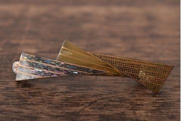 古い鼈甲　コンパクト　髪留　6点(べっこう、シルバー、在銘)(R-046289)