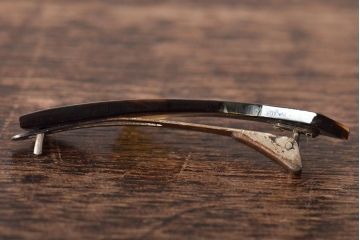 古い鼈甲　コンパクト　髪留　6点(べっこう、シルバー、在銘)(R-046289)