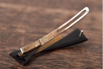 古い鼈甲　コンパクト　髪留　6点(べっこう、シルバー、在銘)(R-046289)