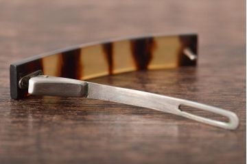 古い鼈甲　コンパクト　髪留　6点(べっこう、シルバー、在銘)(R-046289)