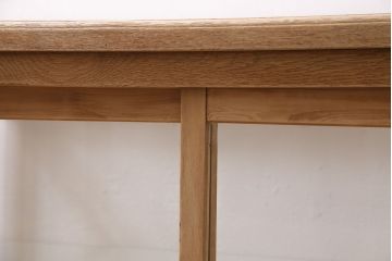 アンティーク家具　昭和初期　ストリップド(剥離)　ナラ材　素朴な木味が魅力のレトロなガラスケース(ショーケース、飾り棚、陳列棚)(R-046300)