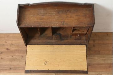 アンティーク家具　ナラ材　象嵌がおしゃれなライティングビューロー(簿記机、在宅ワーク、在宅用ワークデスク)(R-046304)