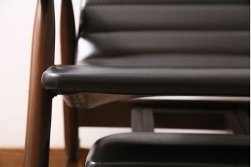 和製ヴィンテージ　昭和中期　松田家具　ブナ材　スタイリッシュなデザインの国産ロッキングチェア(チェア、アームチェア、ビンテージ)(R-046310)