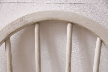 ペイント家具　ERCOL(アーコール)　フレンチシャビーなウィンザーチェア(ダイニングチェア、椅子、ウインザーチェア)(R-046314)
