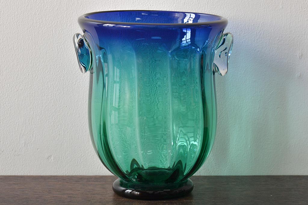 【海外骨董品】アンティークベネチアングラス murano フラワーベース ブルー Amazon.co.jp: ベネチアングラス ムラーノグラス 美しい