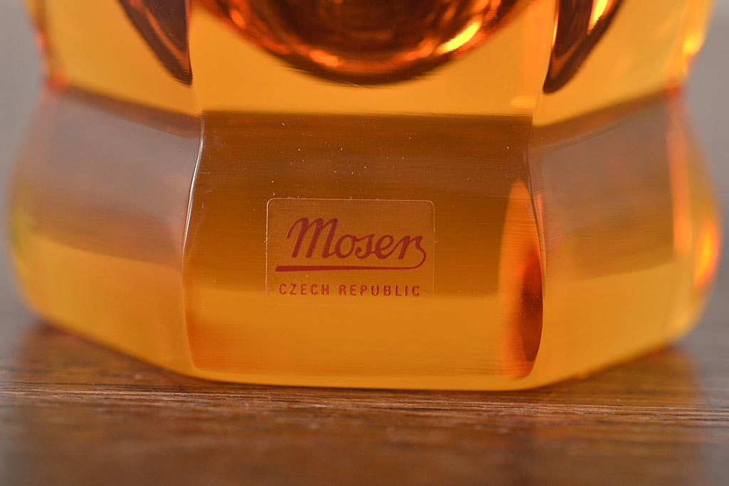 チェコガラス　MOSER　モーゼル　グラス5点(ボヘミアクリスタル、コップ)(R-046321)