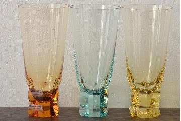 チェコガラス　MOSER　モーゼル　グラス5点(ボヘミアクリスタル、コップ)(R-046321)