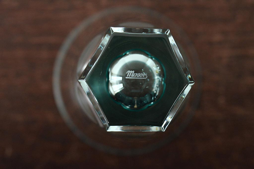 チェコガラス　MOSER　モーゼル　グラス5点(ボヘミアクリスタル、コップ)(R-046321)