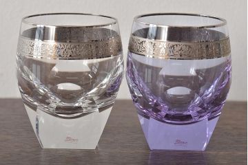 チェコガラス　MOSER　モーゼル　グラス5点(ボヘミアクリスタル、コップ)(R-046321)