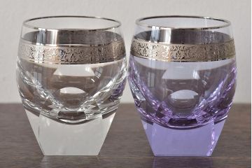 チェコガラス　MOSER　モーゼル　グラス5点(ボヘミアクリスタル、コップ)(R-046321)