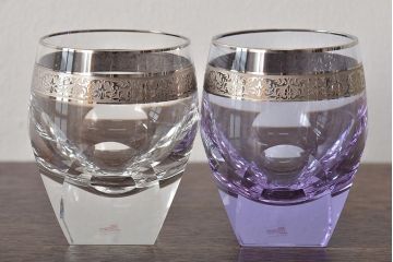 チェコガラス　MOSER　モーゼル　グラス5点(ボヘミアクリスタル、コップ)(R-046321)