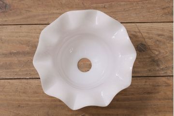 ヴィンテージ照明　イギリスビンテージ　可愛らしいフリルシェードのペンダントライト(ランプシェード、天井照明)(R-046338)
