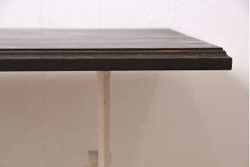 シンガー社(SINGER)　ヒノキ材　リメイク　ナチュラルなペイントミシンテーブル(シンガーミシン、サイドテーブル、カフェテーブル、ミシン台)(R-046349)