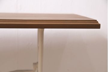 シンガー社(SINGER)　ヒノキ材　リメイク　ナチュラルなペイントミシンテーブル(シンガーミシン、サイドテーブル、カフェテーブル、ミシン台)(R-046350)
