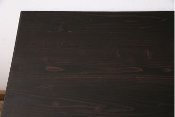 リメイク家具　シンガー社(SINGER)　ヒノキ材　ナチュラルなペイントミシンテーブル(シンガーミシン、サイドテーブル、カフェテーブル、ミシン台)(R-046362)