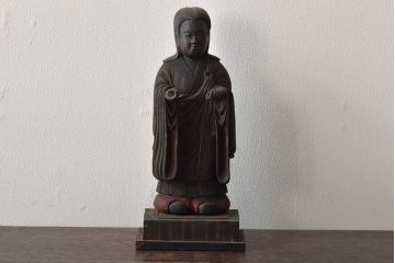 江戸〜明治　木彫(塗金彩色、仏像、彫刻)(R-046406)