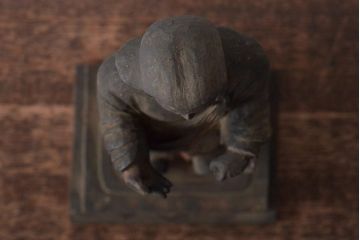 江戸〜明治　木彫(塗金彩色、仏像、彫刻)(R-046406)