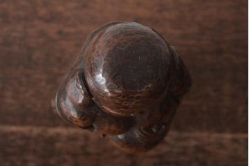 乙柳軒作　布袋和尚尊像　木彫(浜野鋪随)　鑑定書付(R-046407)