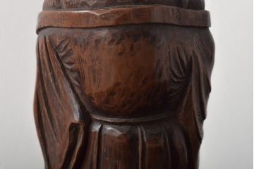 乙柳軒作　布袋和尚尊像　木彫(浜野鋪随)　鑑定書付(R-046407)