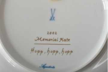 マイセン(Meissen)　2002メモリアルプレート　仔馬のギャロップ　共箱(R-046408)